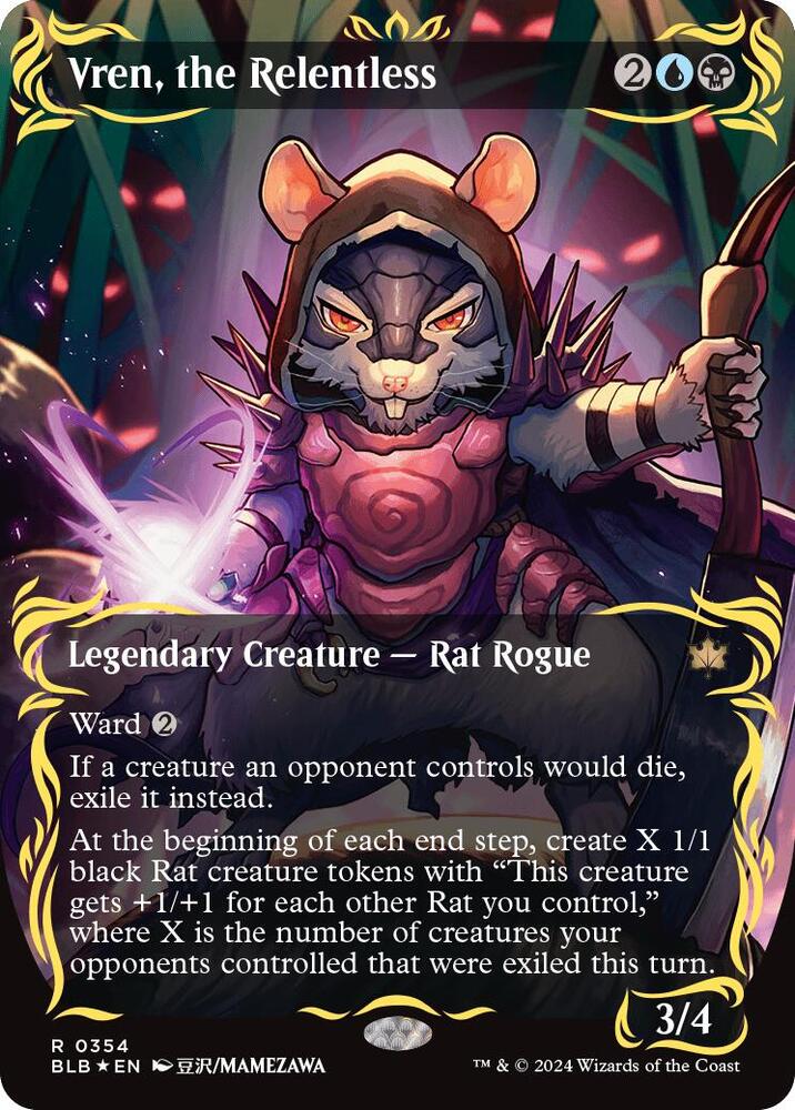 Vren, the Restless - Creature - Rat Rogue - Blue/Black