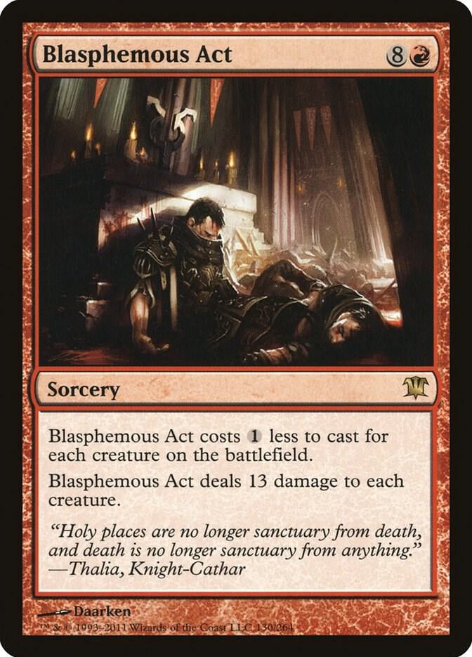 Blasphemous Act - sorcery - Red - Staple