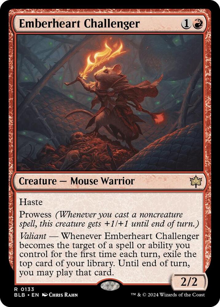 Emberheart Challenger - Creature - Mouse Warrior - Red