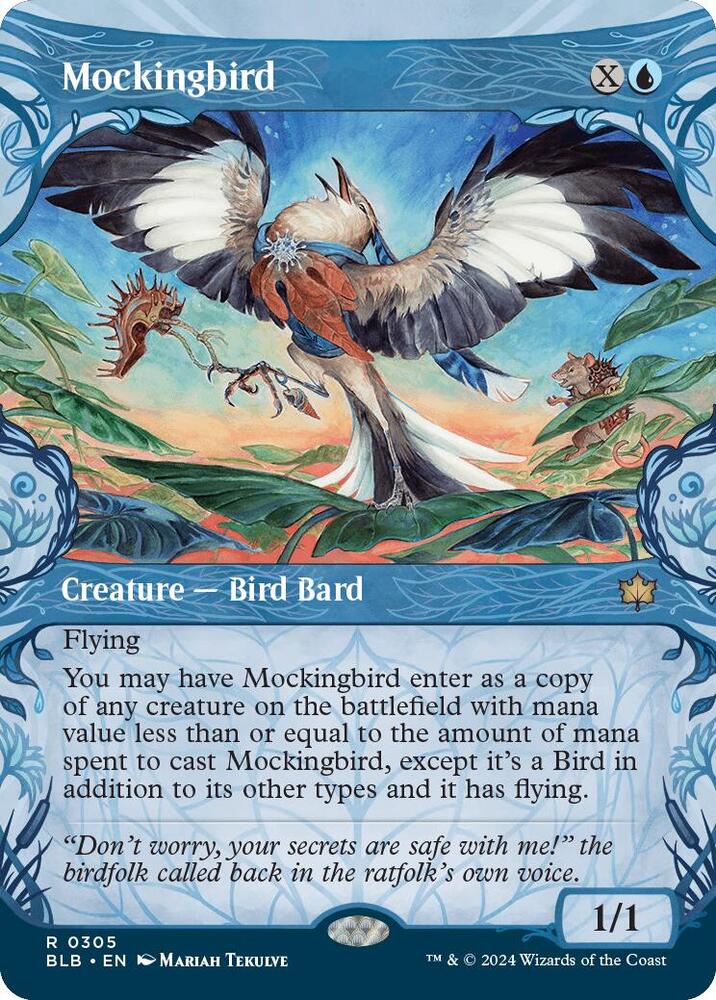 Mockingbird - Creature - Bird Bard - Blue