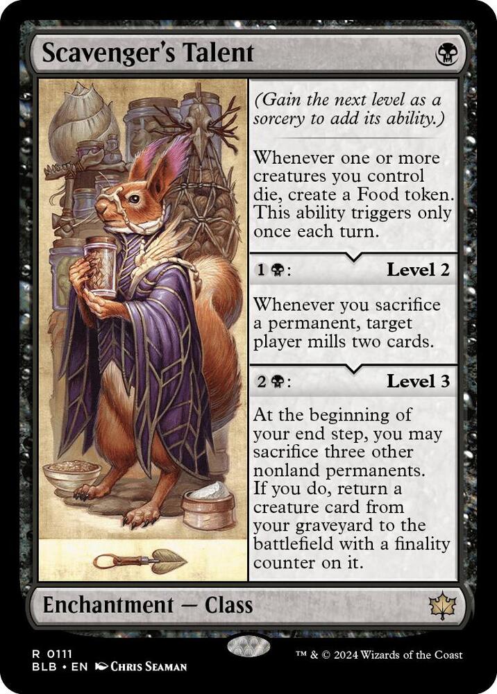 Scavenger's Talent - Enchantment - Class - Black