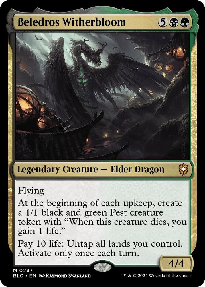 Beledros Witherblood - Black/Green