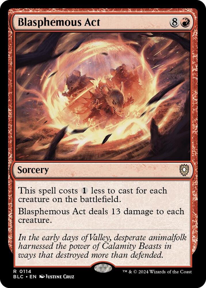 Blasphemous Act - sorcery - Red - Staple