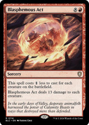 Blasphemous Act - sorcery - Red - Staple