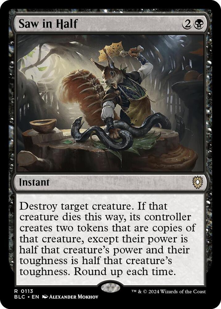 Saw In Half - Black