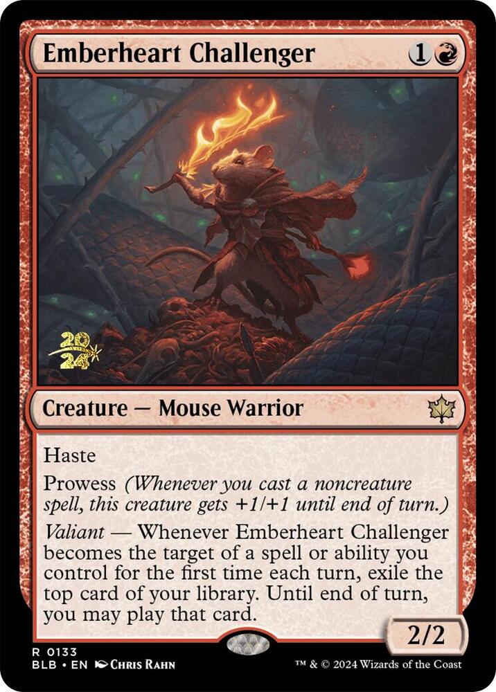 Emberheart Challenger - Creature - Mouse Warrior - Red