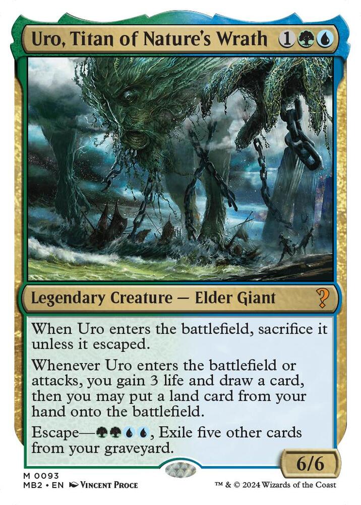 Uro, Titan of Nature's Wrath - Green/Blue