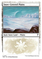 Snow-Covered Plains (White Border)