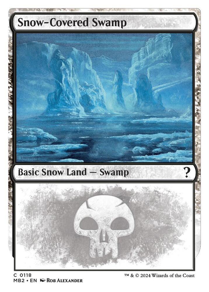 Snow-Covered Swamp - Land