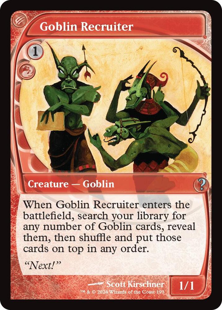 Goblin Recruiter - Red