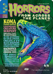 Koma, Cosmos Serpent - Green/Blue