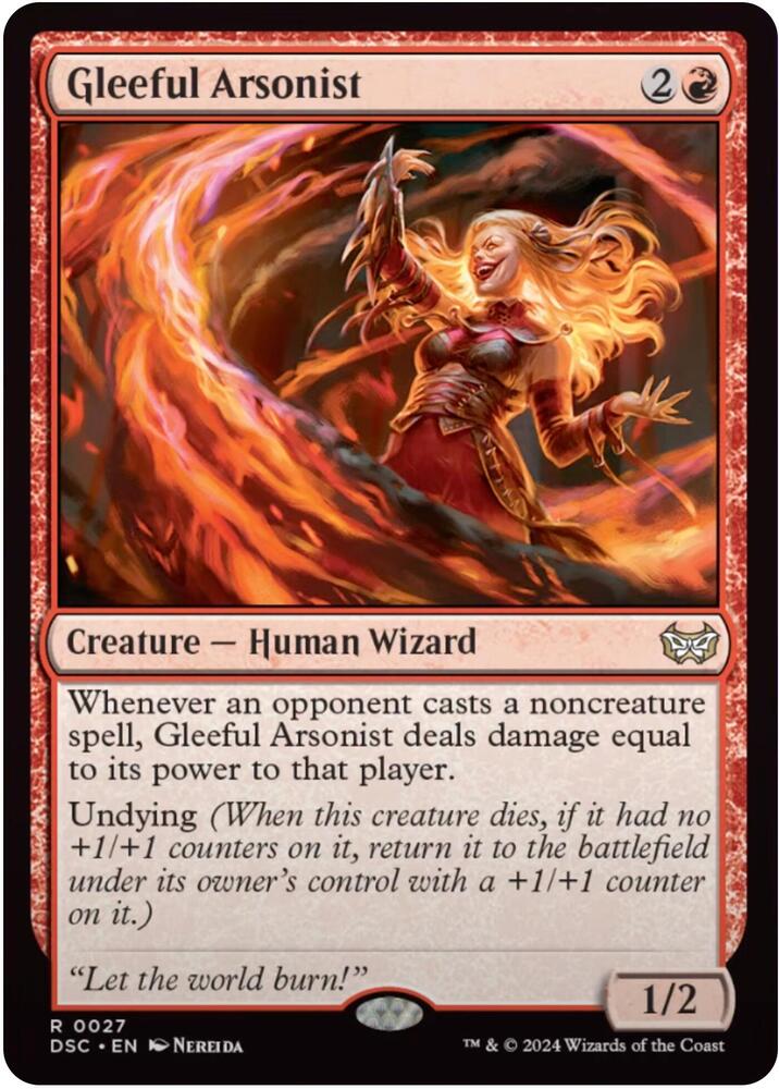 Gleeful Arsonist - Red