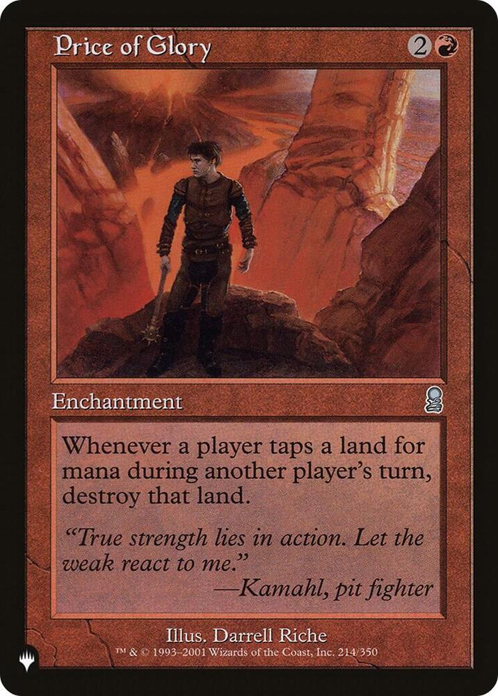 Price of Glory - Red