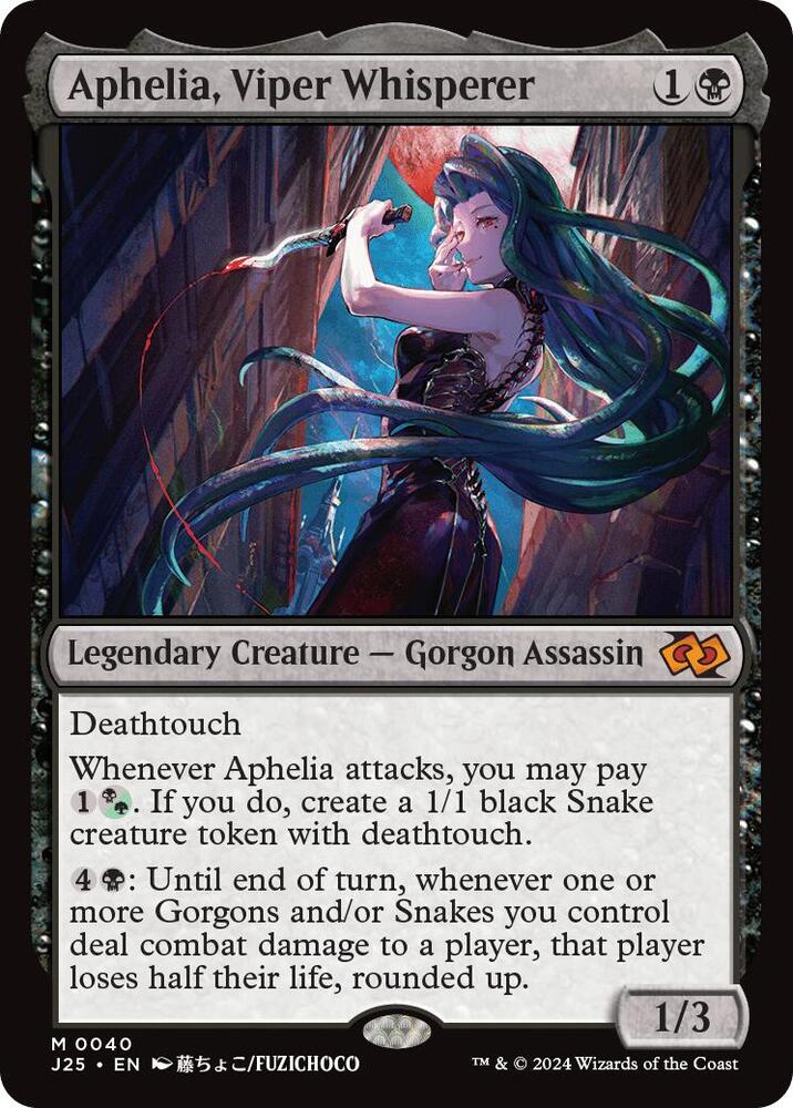 Aphelia, Viper Whisperer - Black