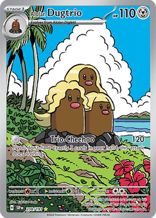 Alolan Dugtrio - Colorless