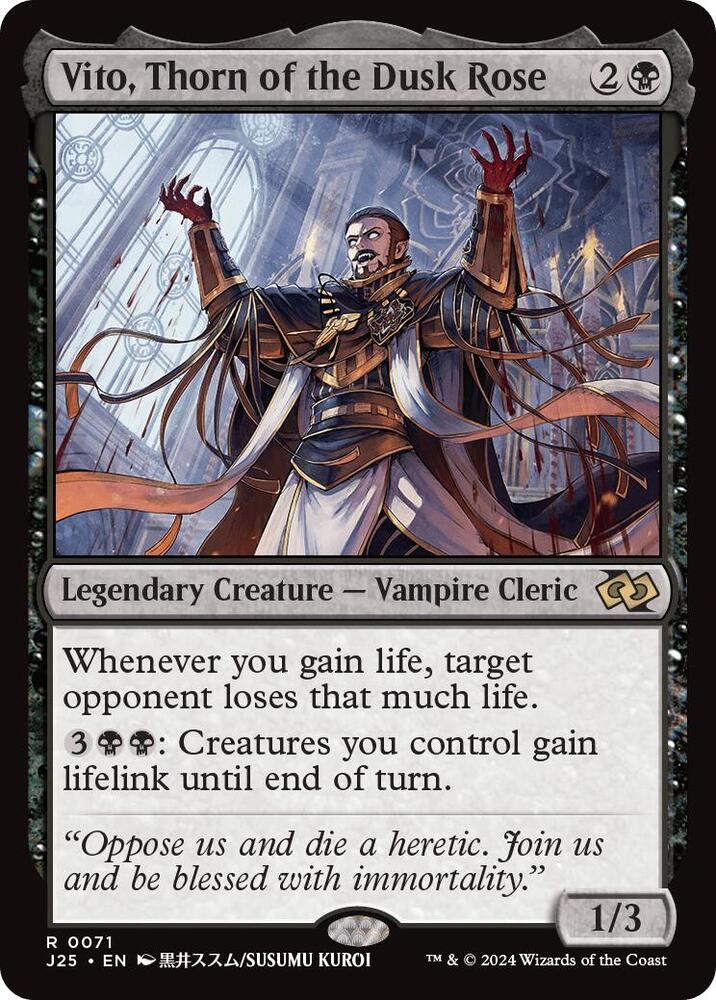 Vito, Thorn of the Dusk Rose - Black