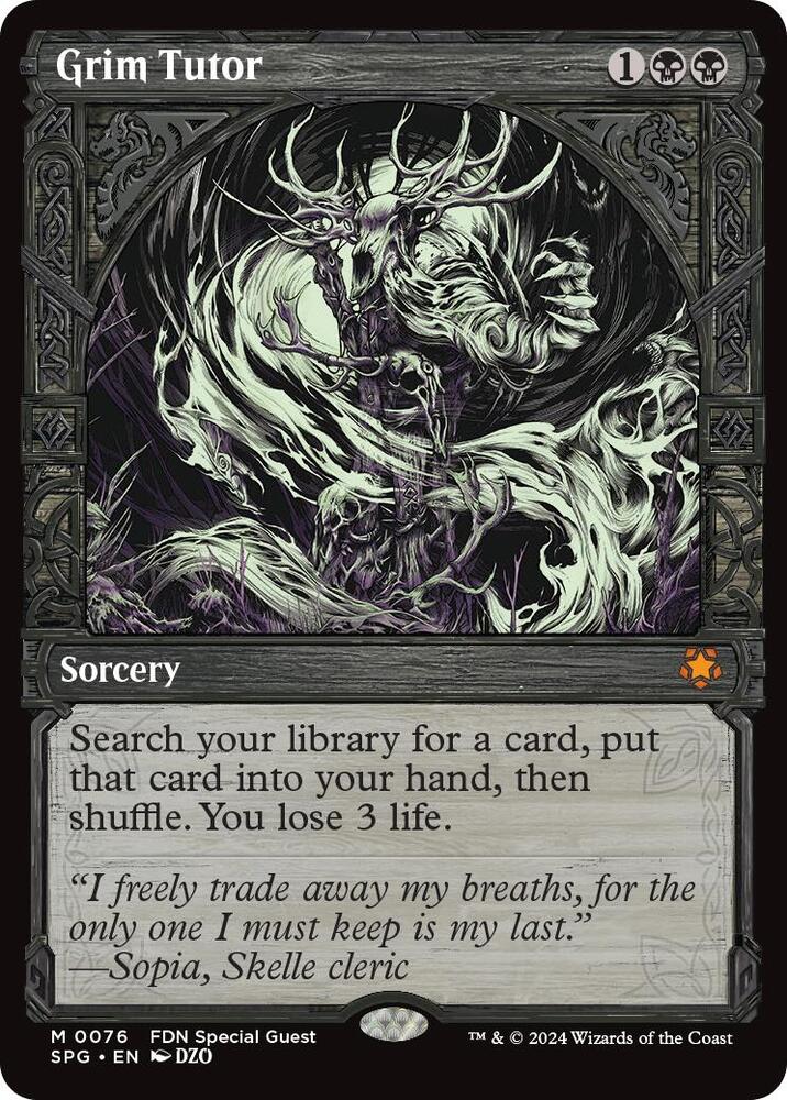 Grim Tutor - Sorcery - Black
