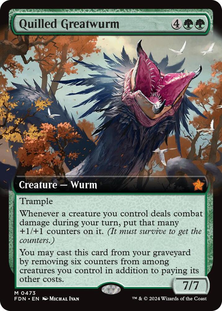 Quilled Greatwurm - Green