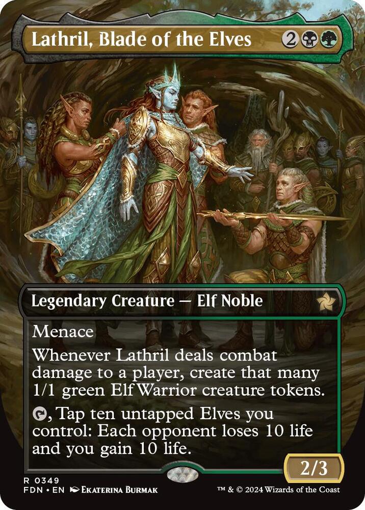 Lathril, Blade of the Elves - Black/Green Infinity Flux Lathril, Blade of the Elves - Black/Green Infinity Flux