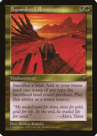 Squandered Resources - Black/Green