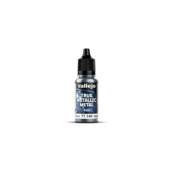 True Metallic Metal: Base- Obsidian Black, 18 ml.