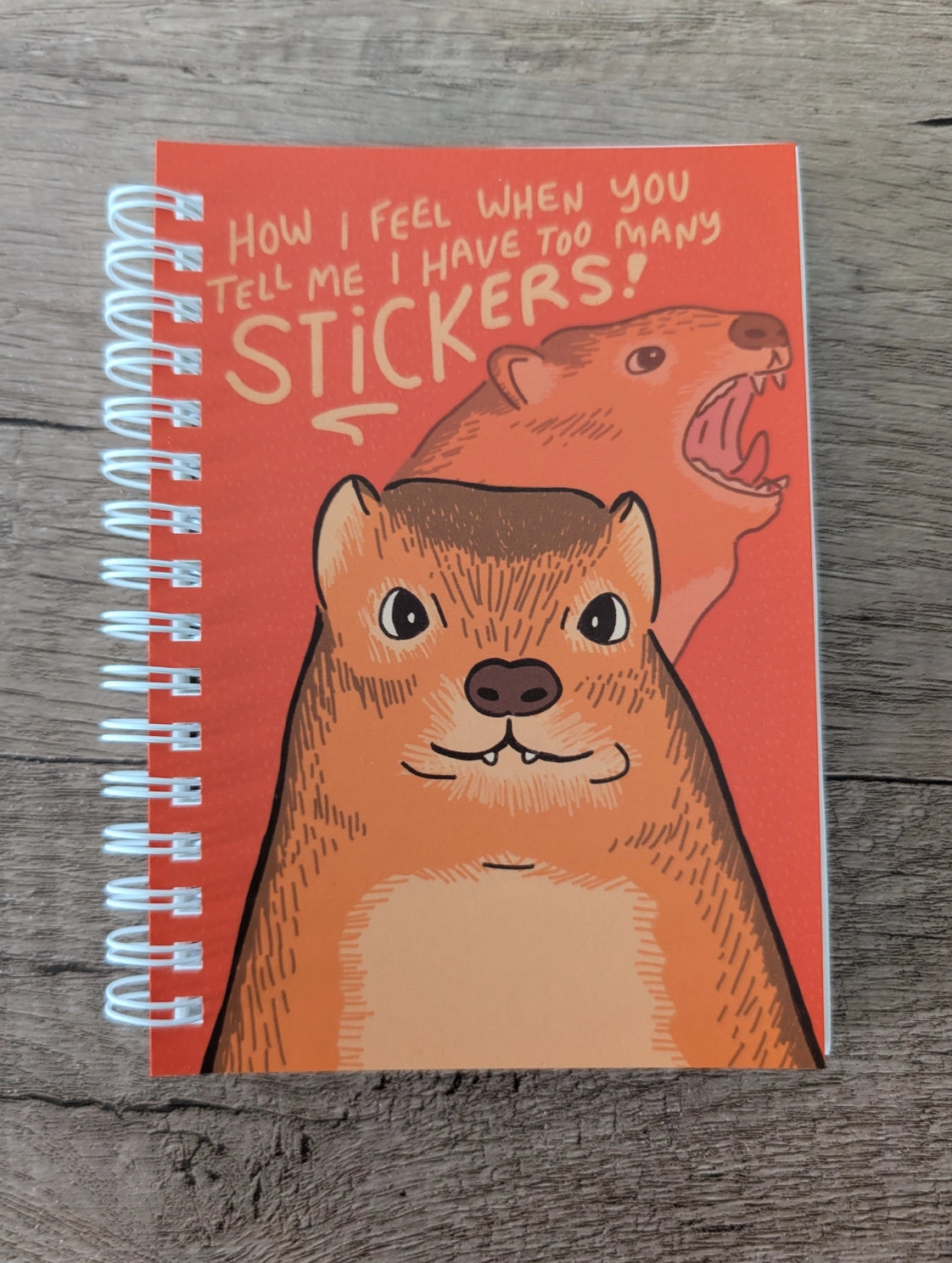 Hyrax Too Many Stickers - Reusable Sticker Book - 50 Pages