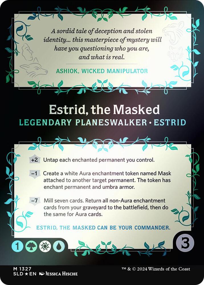 Estrid, the Masked - Green/White/Blue