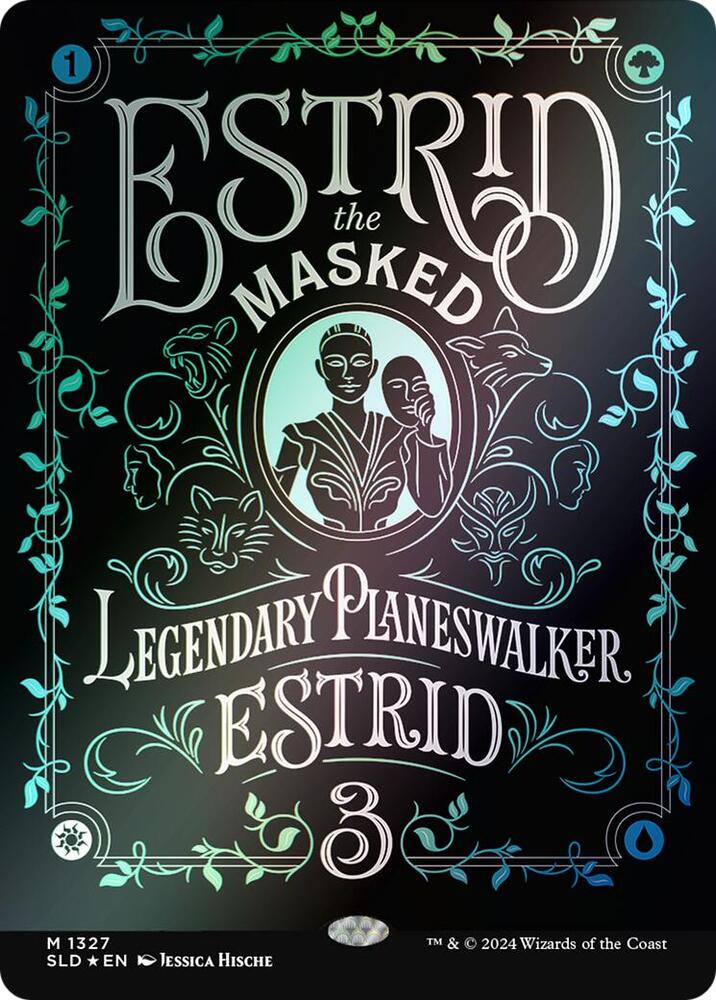 Estrid, the Masked - Green/White/Blue