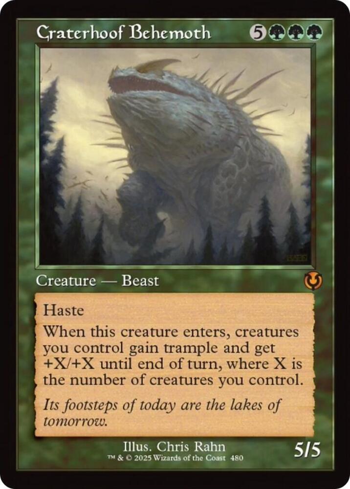 Craterhoof Behemoth - Creature - Beast - Green