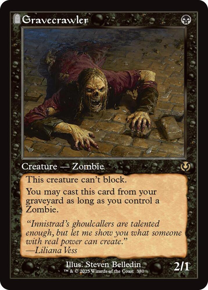 mtg black zombie cards Gravecrawler