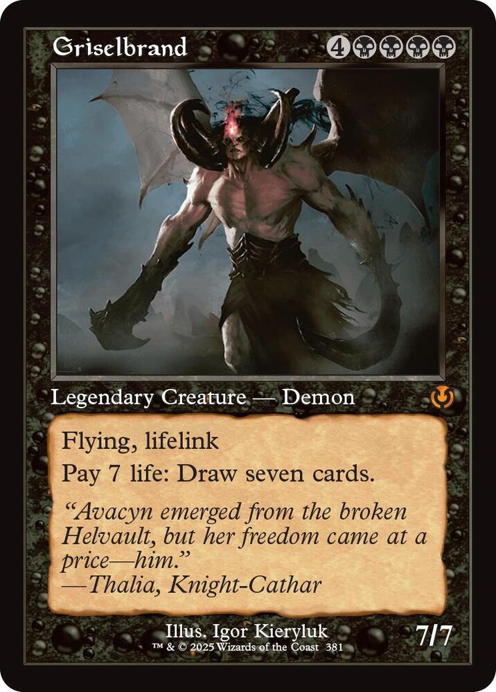 Griselbrand - Legendary Creature - Demon - Black