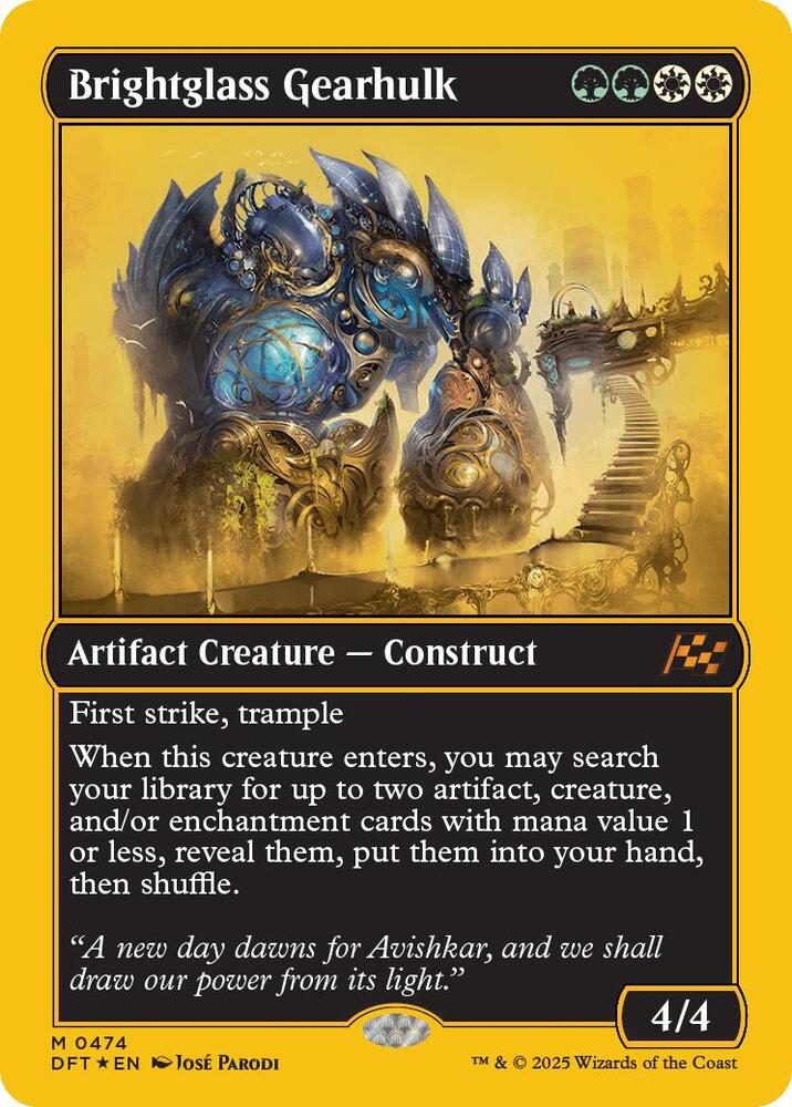 Brightglass Gearhulk - Artifact Construct - Multi-Color