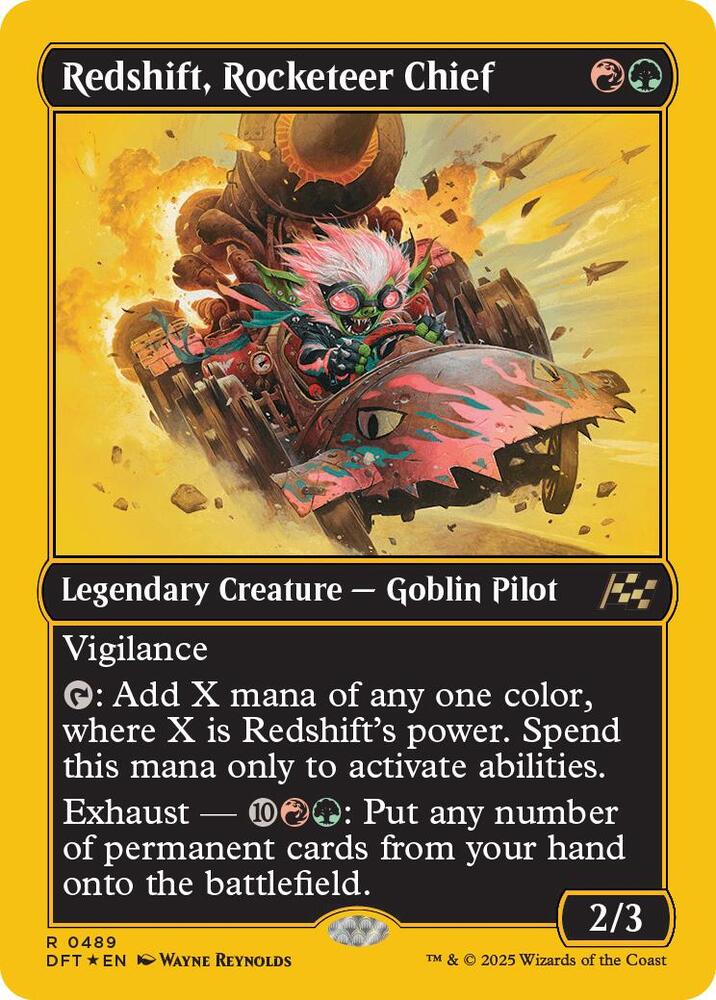 Redshift, Rocketeer Chief - Red / Green