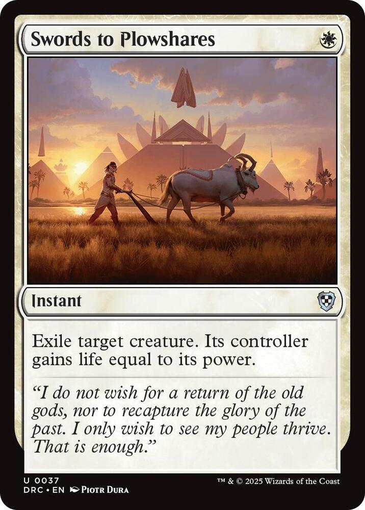 Swords to Plowshares - White - Staple