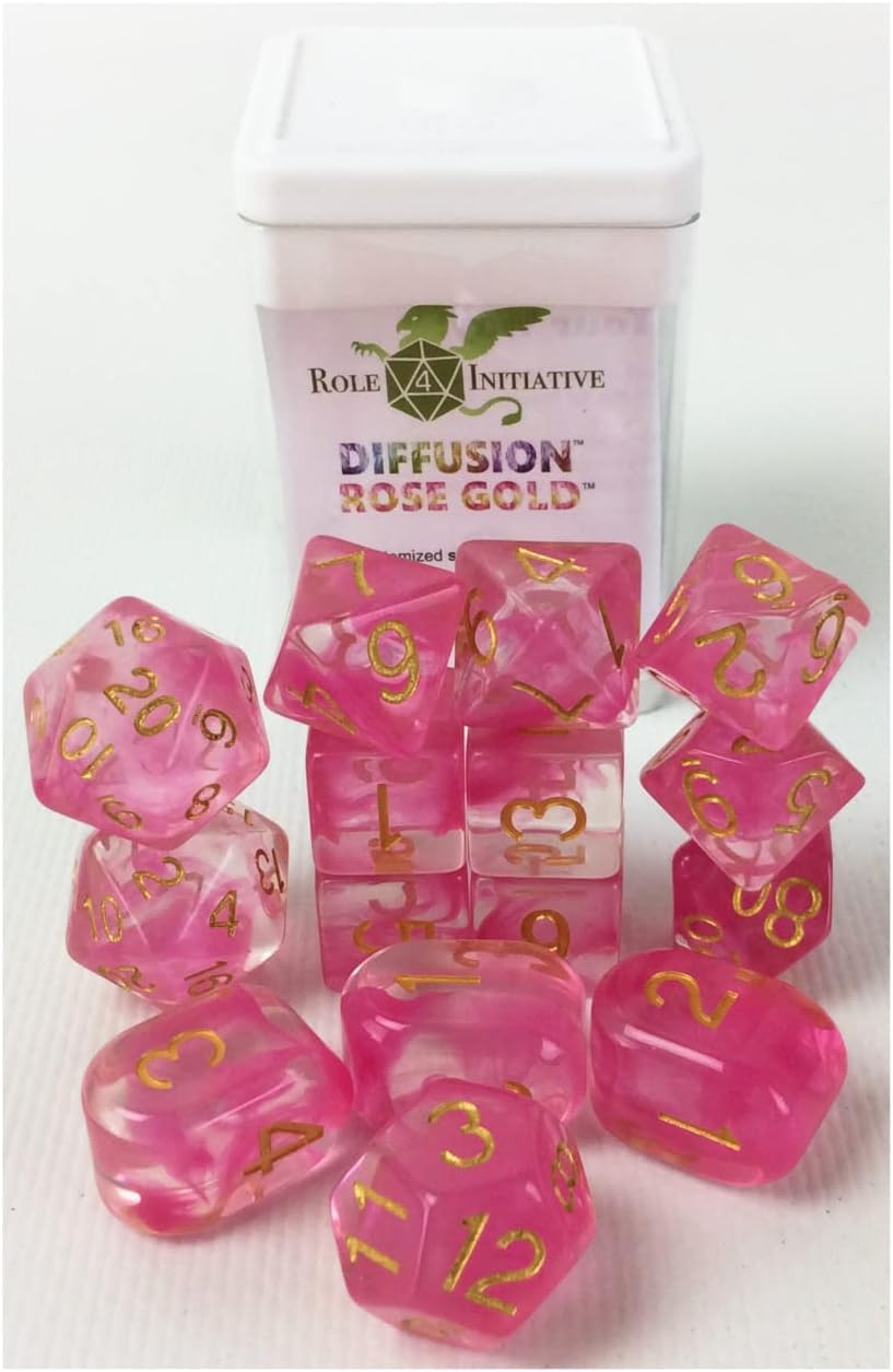 Dice w/Arch'd4: Diffusion - Rose Gold (15)