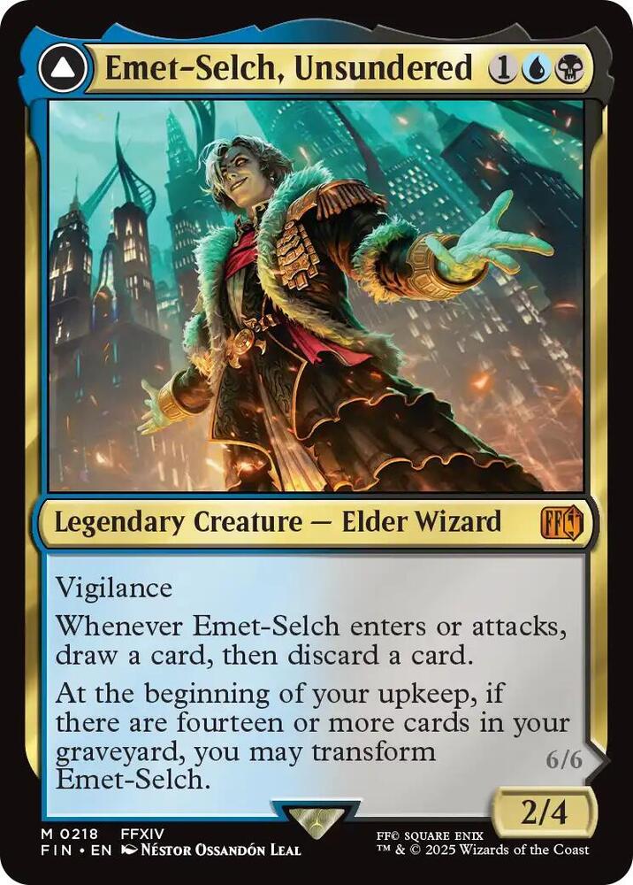 Emet-Selch, Unsundered/Hades, Sorcerer of Eld - Blue/Black