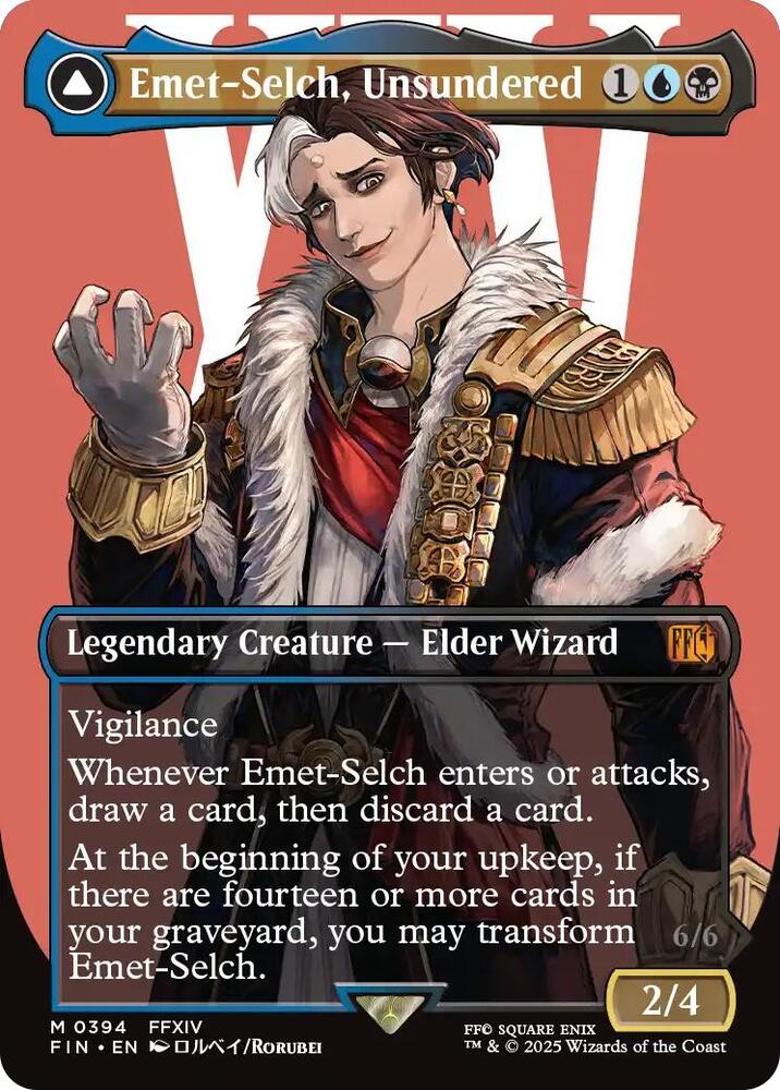 Emet-Selch, Unsundered/Hades, Sorcerer of Eld - Blue/Black