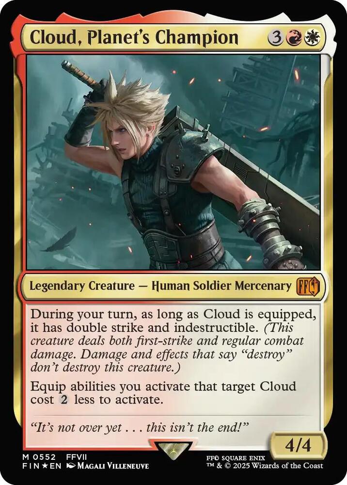 Cloud, Planet's Champion - Red/White