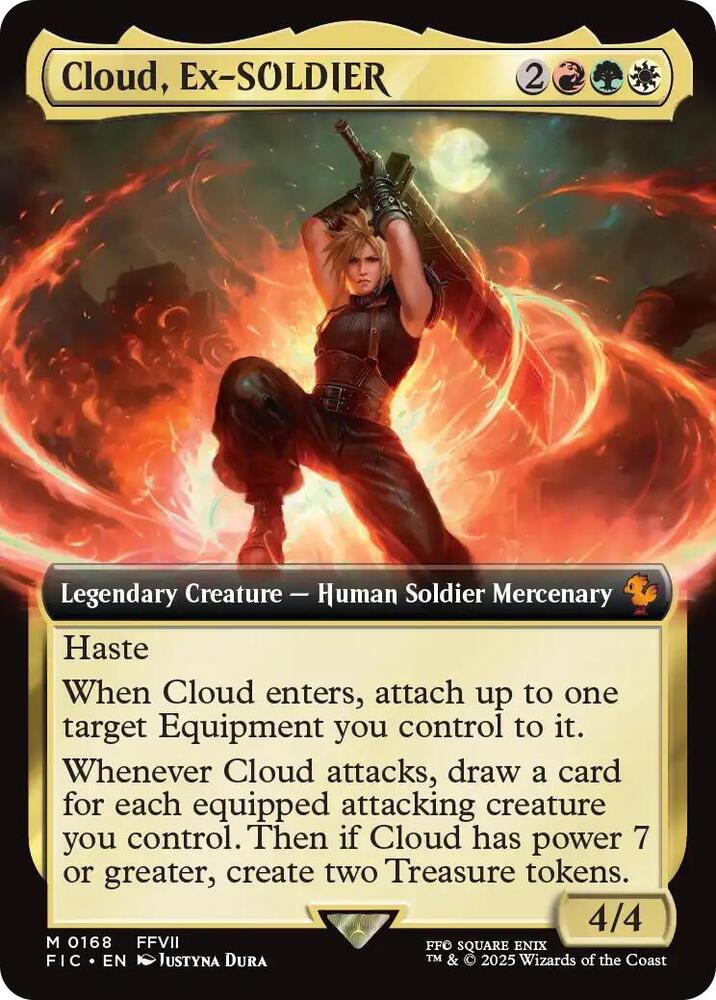 Cloud, Ex-SOLDIER - Red/Green/White