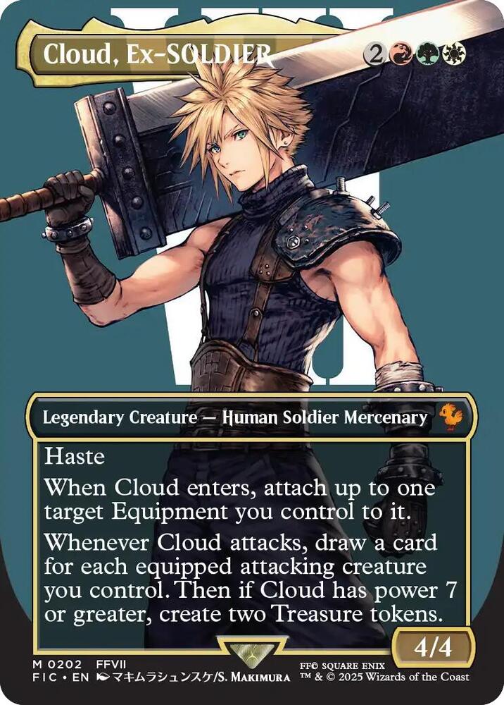 Cloud, Ex-SOLDIER - Red/Green/White