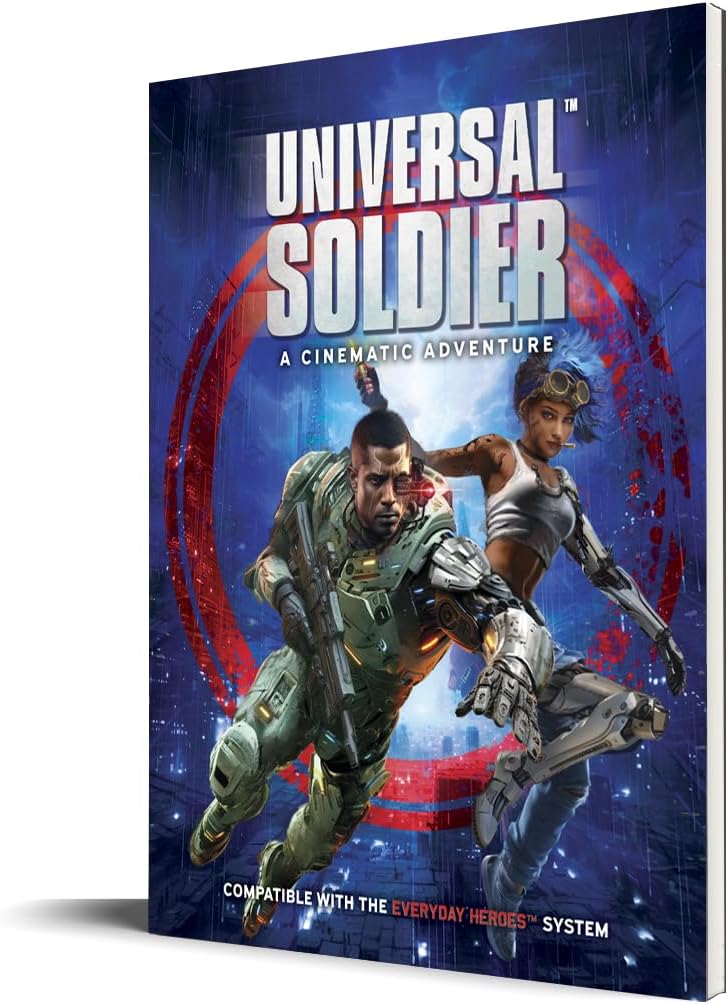 Cinematic Adventure: Universal Soldier - Expansion Hardcover RPG Book, Use W/ The Everyday Heroes Core Rulebook