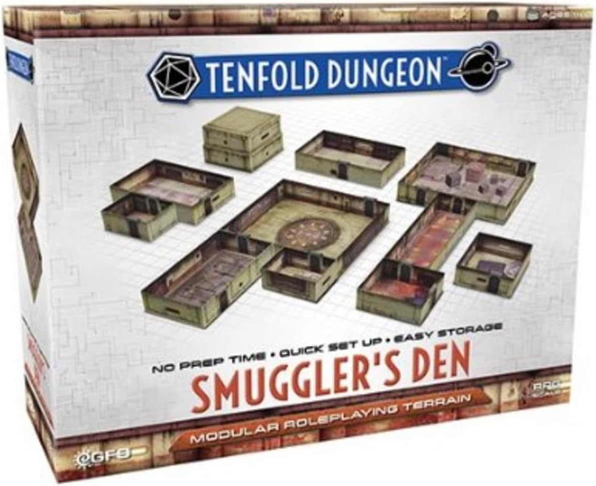 Tenfold Dungeon Smuggler's Den Modular Roleplaying Terrain Set