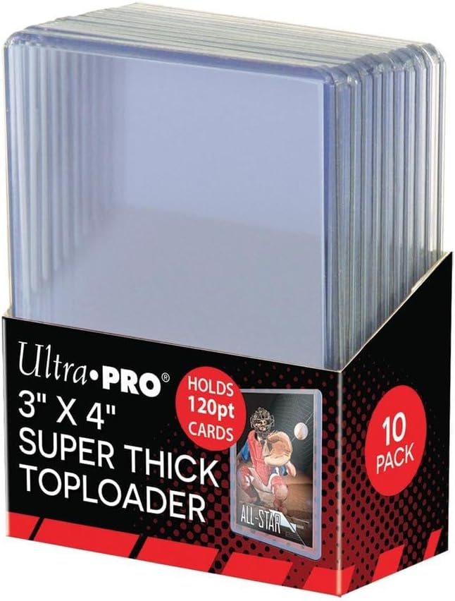 Ultra Pro Toploader Top Loader - 3"x4" 120pt. (10ct)