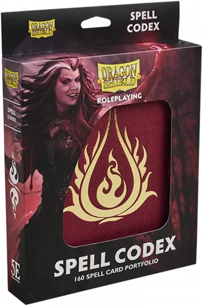 Arcane Tinmen Dragon Shield: Roleplaying Spell Codex: Blood Red