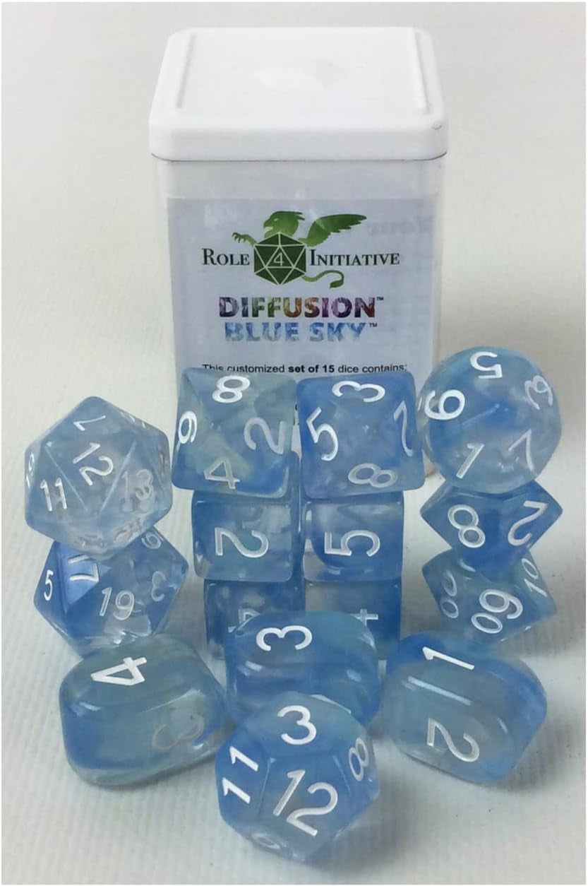 Dice w/Arch'd4: Diffusion - Blue Sky (15)
