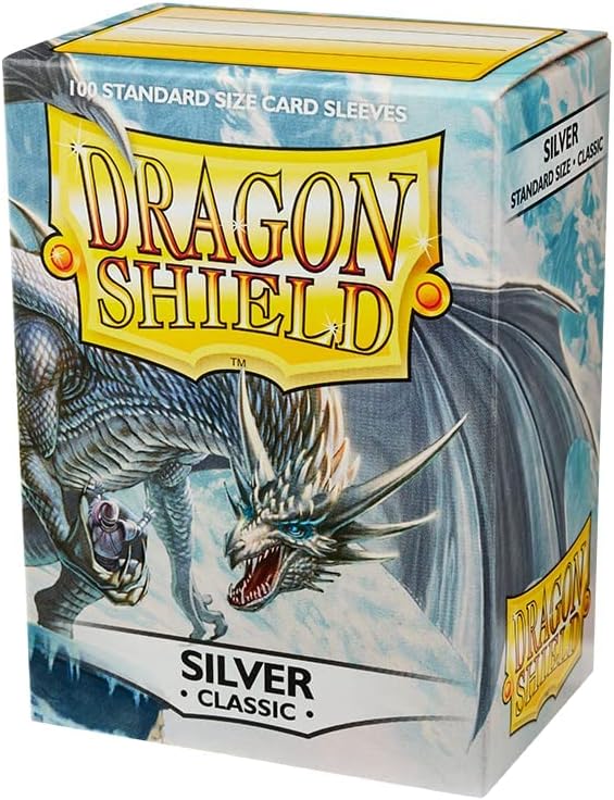 Arcane Tinmen Dragon Shields: (100) CLASSIC Silver