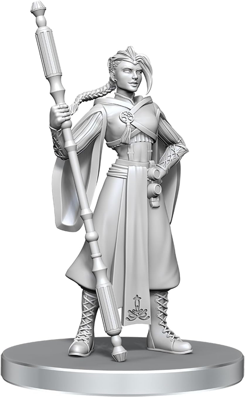 Critical Role Unpainted Miniatures Beauregard Lionett & Caleb Widogast