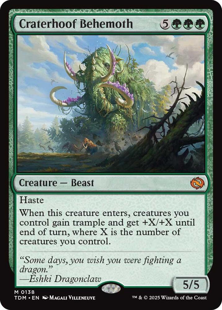 Craterhoof Behemoth - Creature - Beast - Green