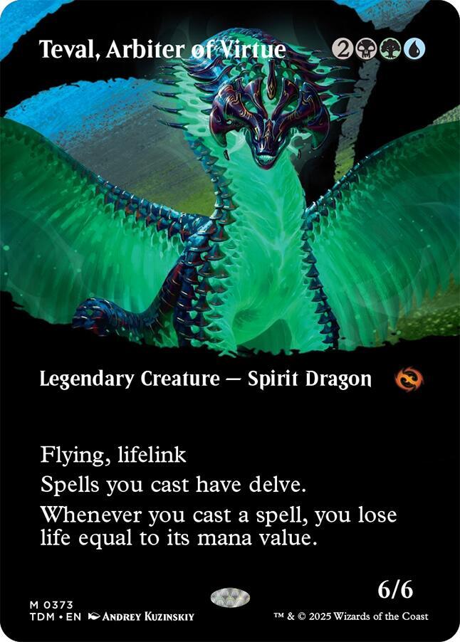 Teval, Arbiter of Virtue - Black/Green/Blue