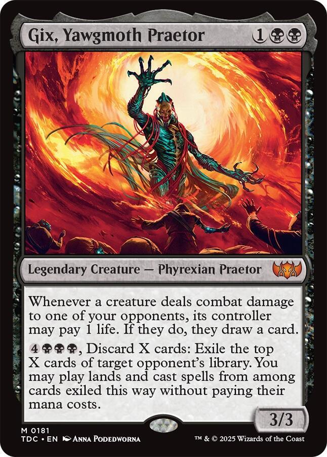 mtg final fantasy yawgmoth Gix, Yawgmoth Praetor